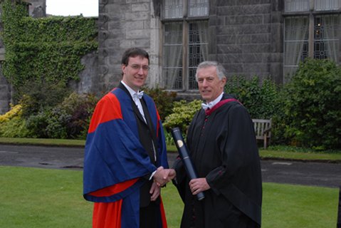 Professor Nei Douglas with Professor Simon Herrington